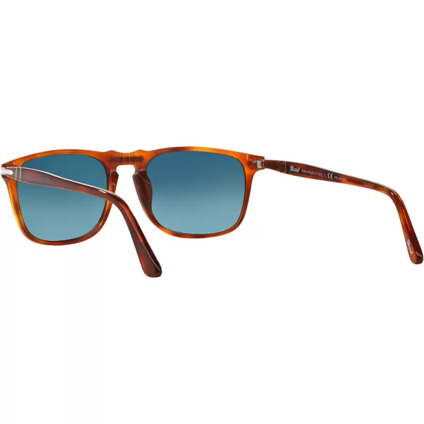 Persol PO3059S Square SunglassesTerra Di SienaBlue Gradient Polarized