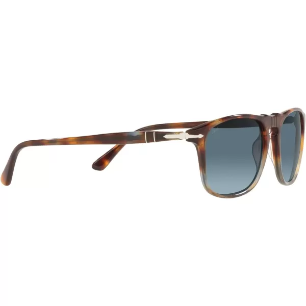 Persol PO3059S Square SunglassesTortoise Spotted BrownAzure Gradient Blue