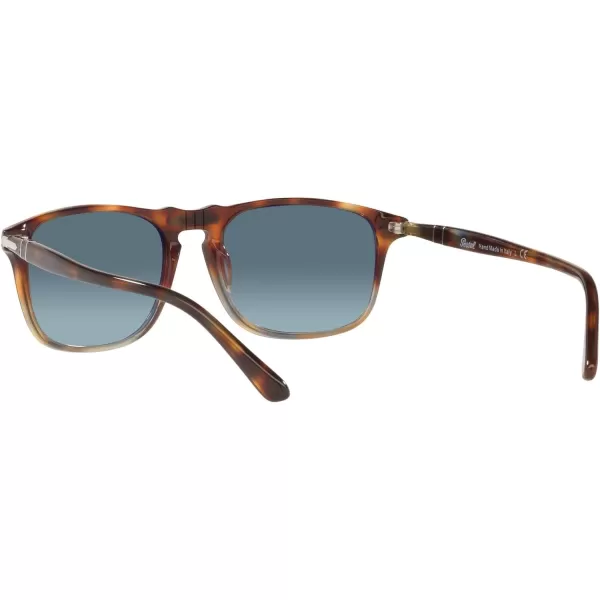 Persol PO3059S Square SunglassesTortoise Spotted BrownAzure Gradient Blue