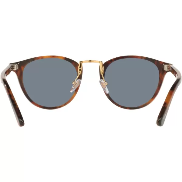 Persol PO3108S Round SunglassesCaffeLight Blue