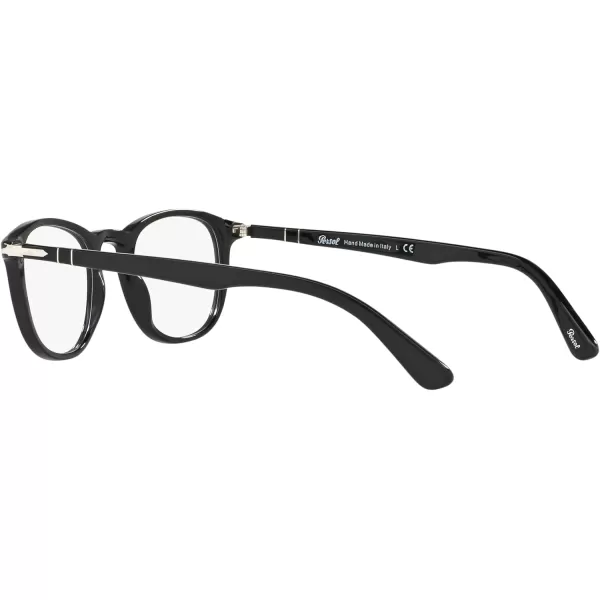 Persol PO3143V Rectangular Prescription Eyewear FramesBlackDemo Lens