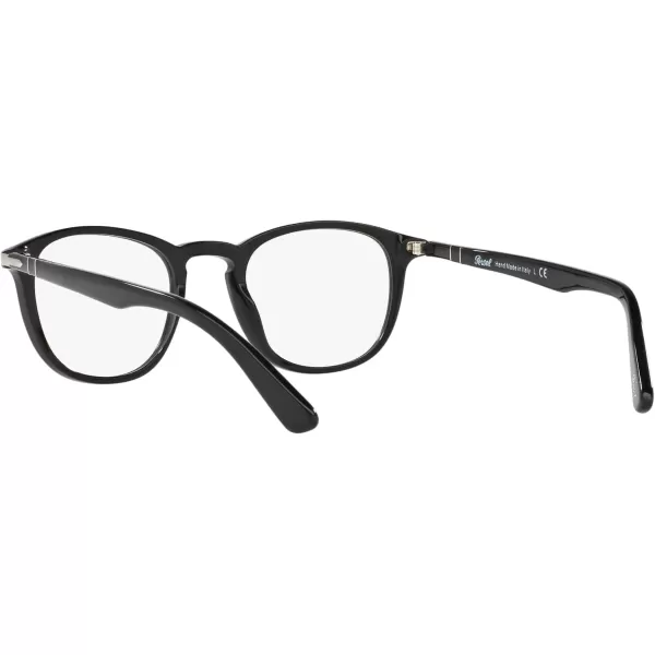 Persol PO3143V Rectangular Prescription Eyewear FramesBlackDemo Lens