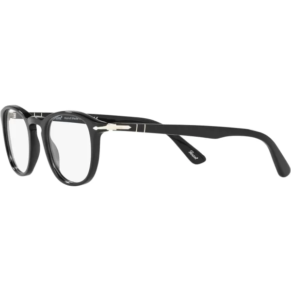 Persol PO3143V Rectangular Prescription Eyewear FramesBlackDemo Lens