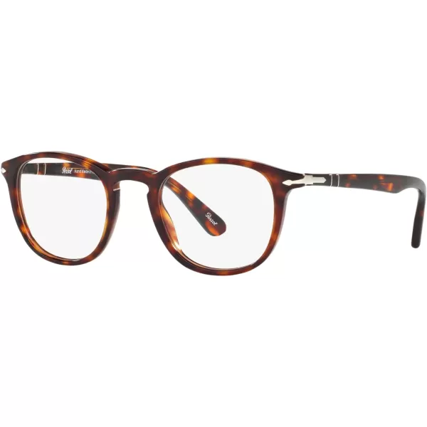 Persol PO3143V Rectangular Prescription Eyewear FramesHavanaDemo Lens