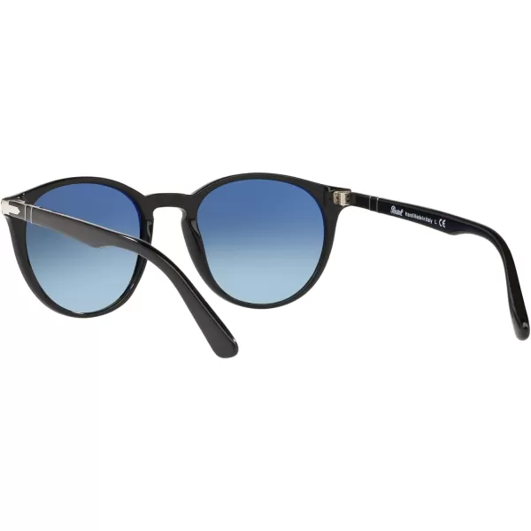 Persol PO3152S Round SunglassesBlackAzure Gradient Blue