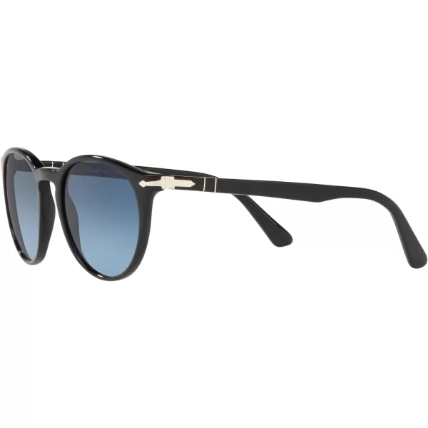 Persol PO3152S Round SunglassesBlackAzure Gradient Blue