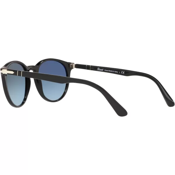 Persol PO3152S Round SunglassesBlackAzure Gradient Blue