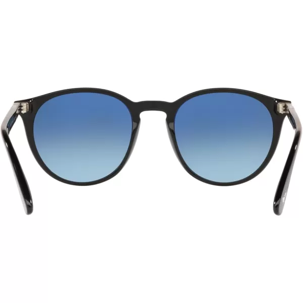 Persol PO3152S Round SunglassesBlackAzure Gradient Blue