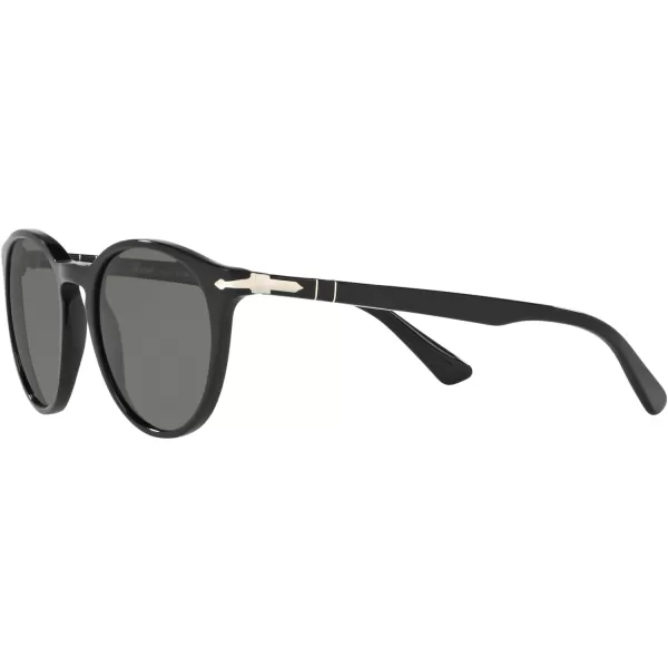 Persol PO3152S Round SunglassesBlackGreen Polarized