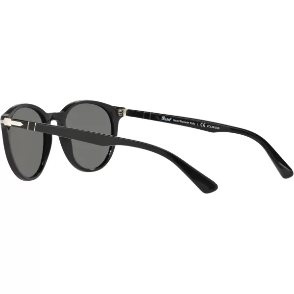 Persol PO3152S Round SunglassesBlackGreen Polarized