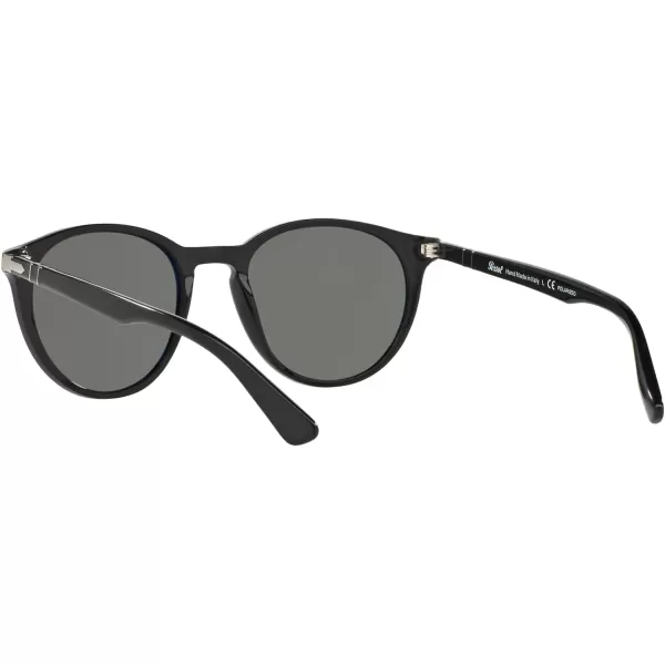 Persol PO3152S Round SunglassesBlackGreen Polarized