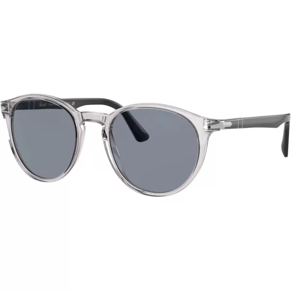 Persol PO3152S Round SunglassesSmokeLight Blue