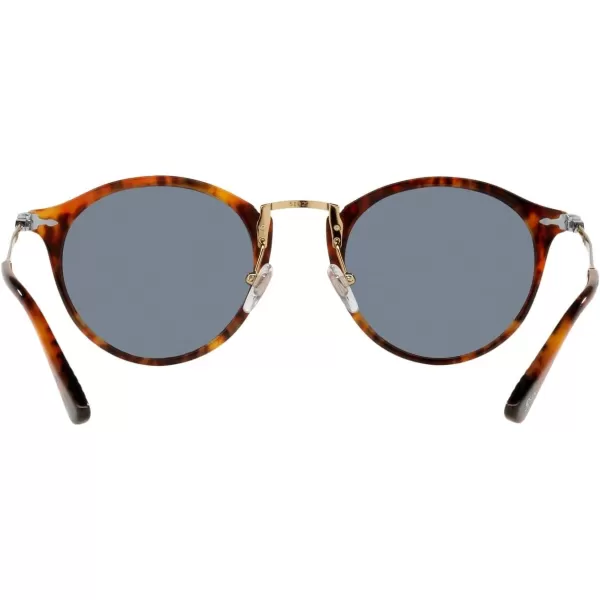 Persol PO3166S Round SunglassesCaffeLight Blue