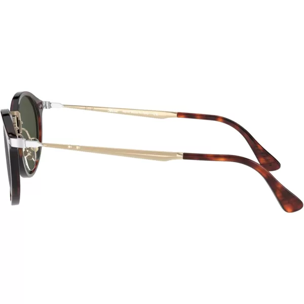 Persol PO3166S Round SunglassesGoldHavanaGreen