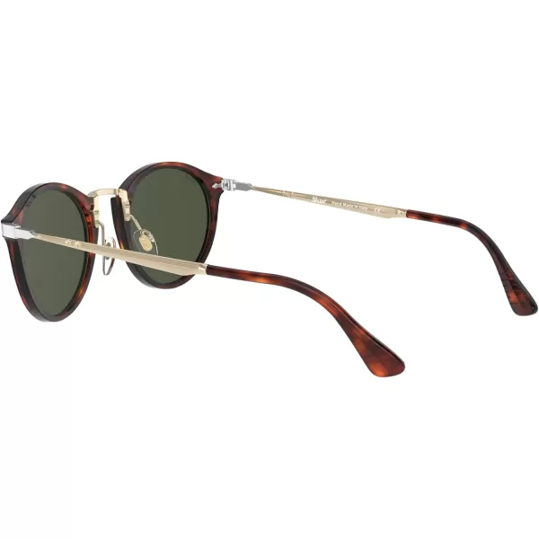 Persol PO3166S Round SunglassesGoldHavanaGreen