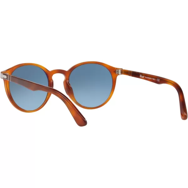 Persol PO3171S Round SunglassesTerra Di SienaAzure Gradient Blue