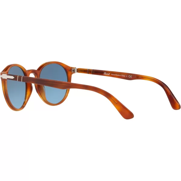 Persol PO3171S Round SunglassesTerra Di SienaAzure Gradient Blue