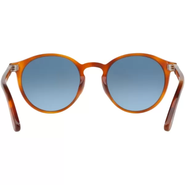 Persol PO3171S Round SunglassesTerra Di SienaAzure Gradient Blue