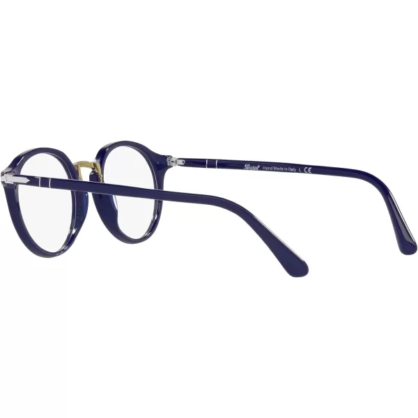 Persol PO3185V Round Prescription Eyewear FramesBlueDemo Lens