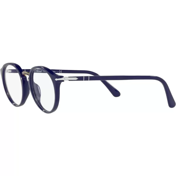 Persol PO3185V Round Prescription Eyewear FramesBlueDemo Lens