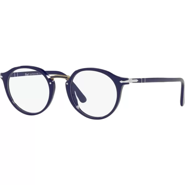 Persol PO3185V Round Prescription Eyewear FramesBlueDemo Lens