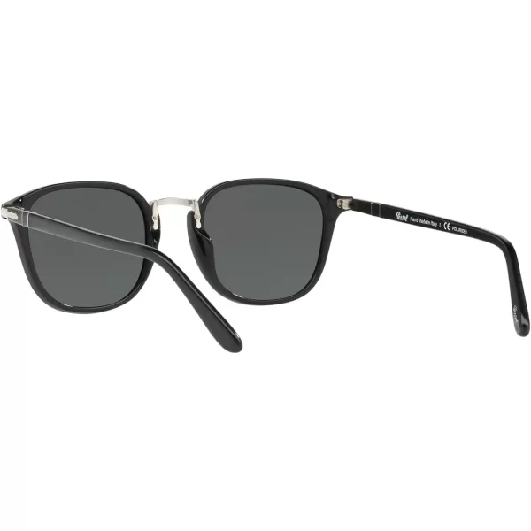 Persol PO3186S Round SunglassesBlackGreen Polarized