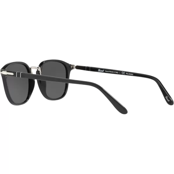 Persol PO3186S Round SunglassesBlackGreen Polarized