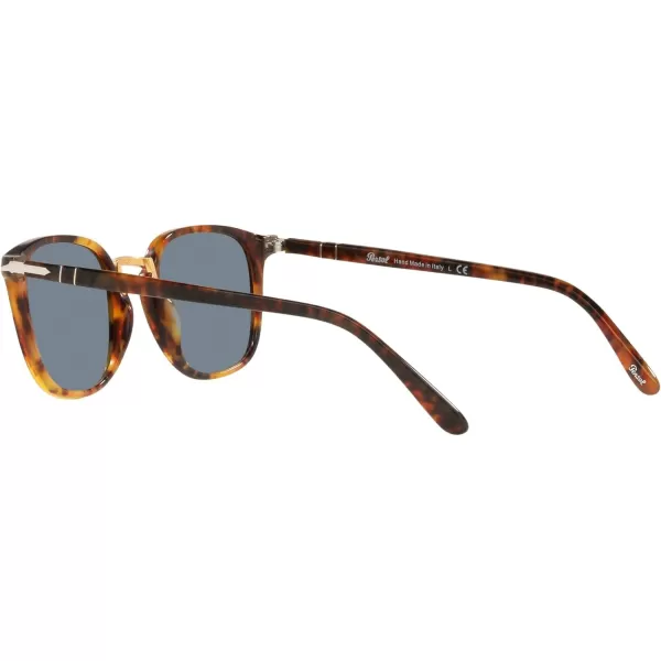 Persol PO3186S Round SunglassesCaffeLight Blue