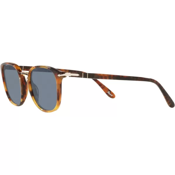 Persol PO3186S Round SunglassesCaffeLight Blue