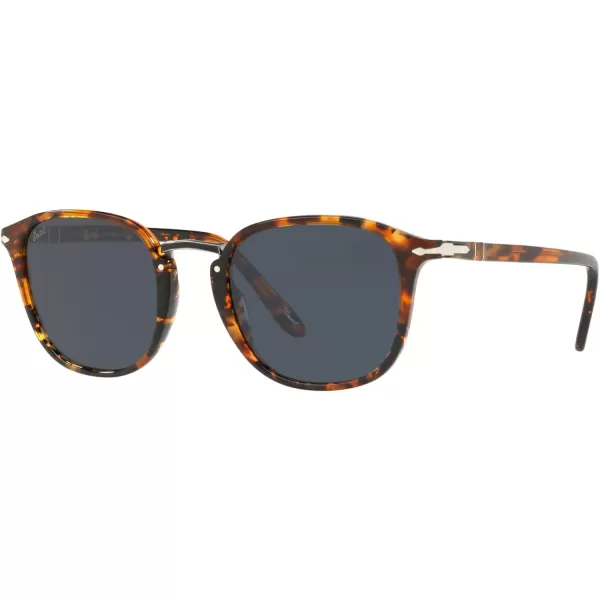 Persol PO3186S Round SunglassesDark Brown TortoiseBlue