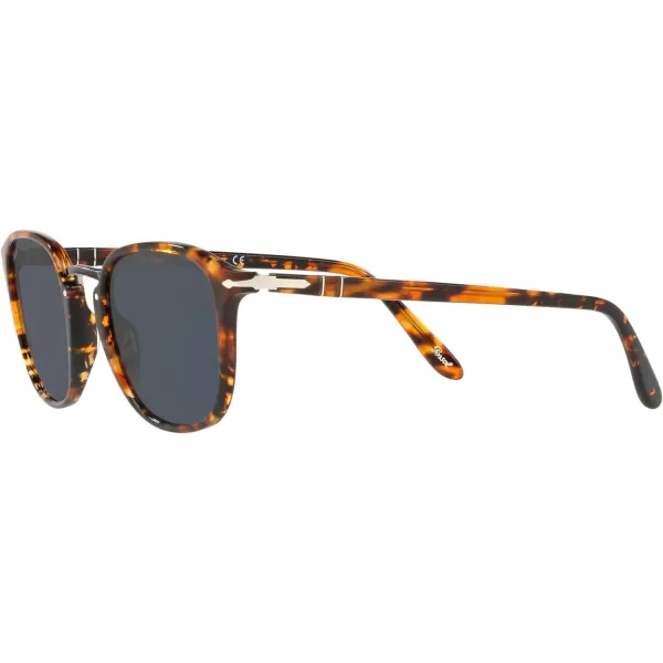 Persol PO3186S Round SunglassesDark Brown TortoiseBlue