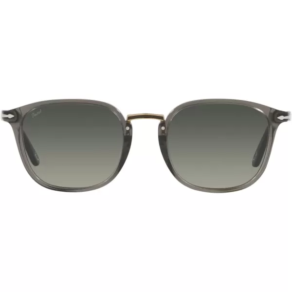 Persol PO3186S Round SunglassesGrey Taupe TransparentGrey Gradient