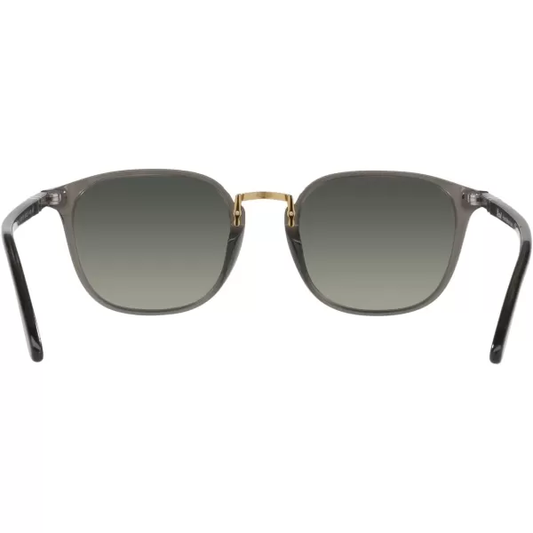 Persol PO3186S Round SunglassesGrey Taupe TransparentGrey Gradient