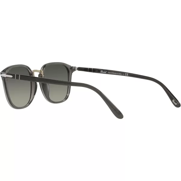 Persol PO3186S Round SunglassesGrey Taupe TransparentGrey Gradient