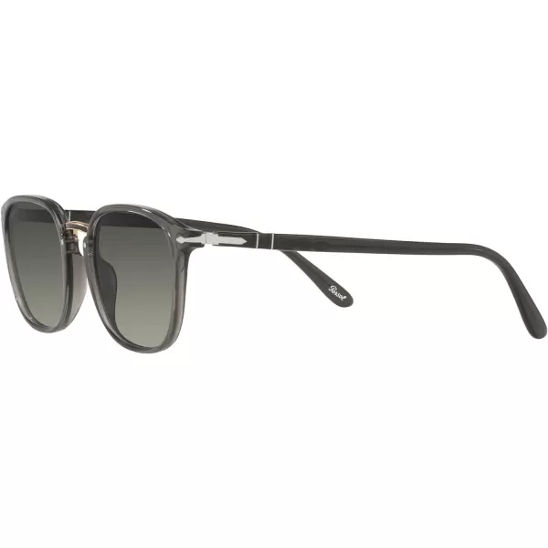 Persol PO3186S Round SunglassesGrey Taupe TransparentGrey Gradient