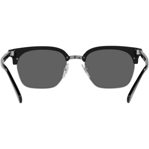 Persol PO3199S Square SunglassesBlackGunmetalDark Grey