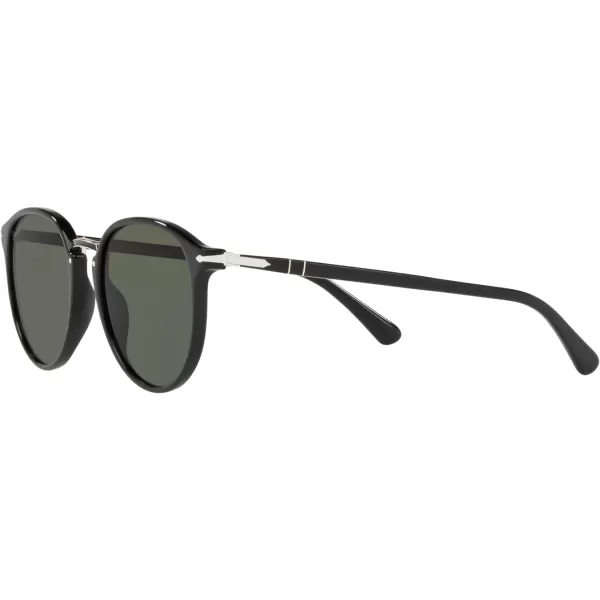 Persol PO3210S Round SunglassesBlackGreen