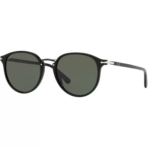 Persol PO3210S Round SunglassesBlackGreen