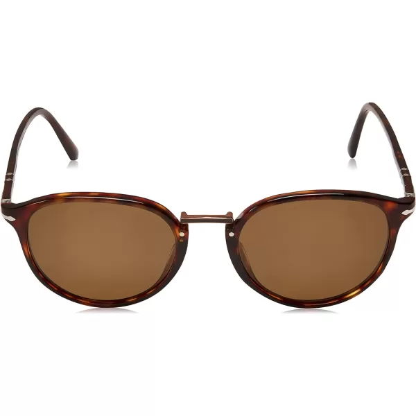 Persol PO3210S Round SunglassesHavanaBrown Polarized