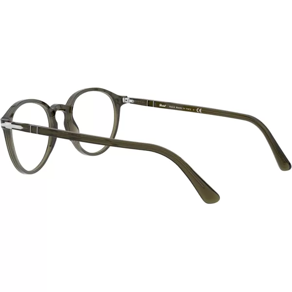 Persol PO3218V Round Prescription Eyewear FramesOpal SmokeDemo Lens