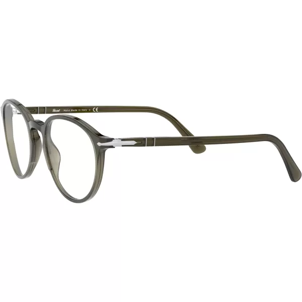 Persol PO3218V Round Prescription Eyewear FramesOpal SmokeDemo Lens