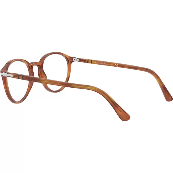 Persol PO3218V Round Prescription Eyewear FramesTerra Di SienaDemo Lens