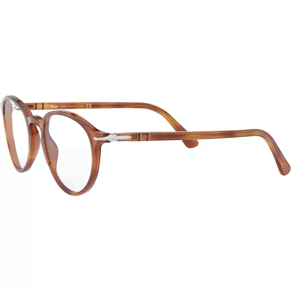 Persol PO3218V Round Prescription Eyewear FramesTerra Di SienaDemo Lens