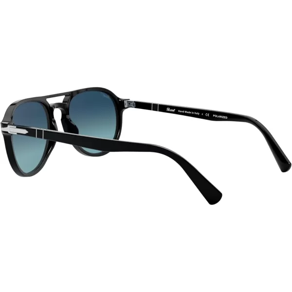 Persol PO3235S Aviator SunglassesBlackBlue Gradient Polarized