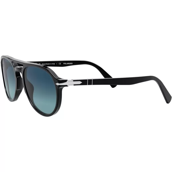 Persol PO3235S Aviator SunglassesBlackBlue Gradient Polarized