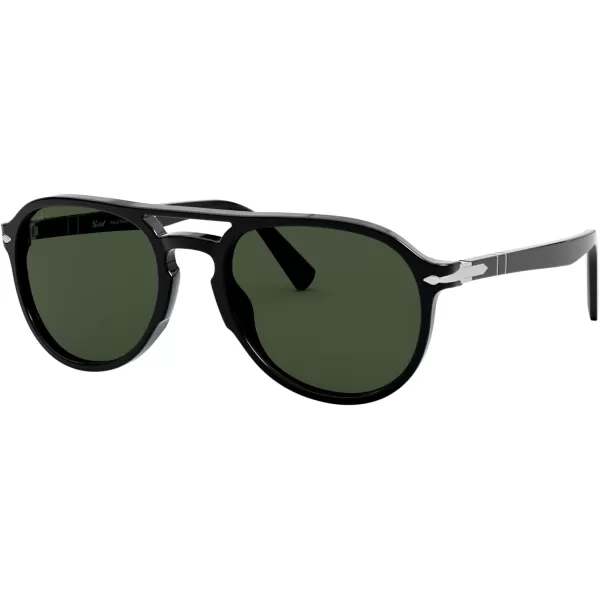 Persol PO3235S Aviator SunglassesBlackGreen