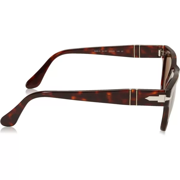 Persol PO3235S Aviator SunglassesHoney TortoiseAzure Gradient Blue