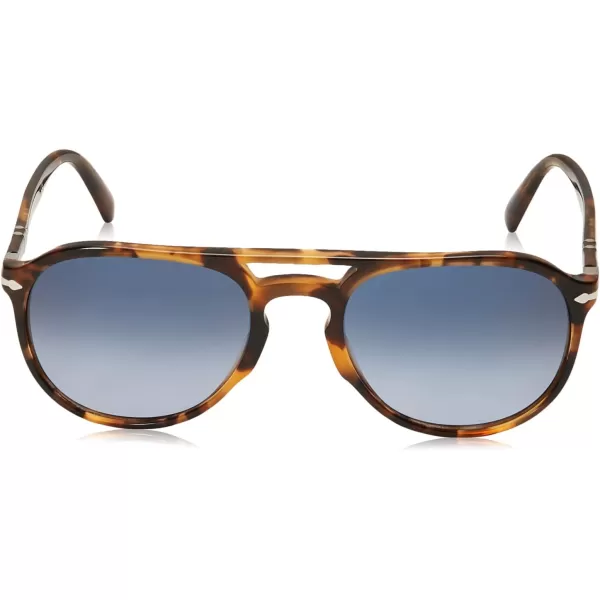 Persol PO3235S Aviator SunglassesHoney TortoiseAzure Gradient Blue