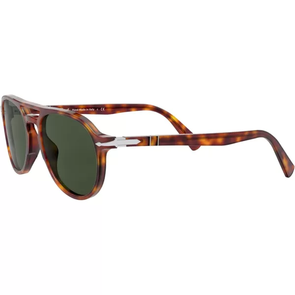 Persol PO3235S Aviator SunglassesRed HavanaGreen