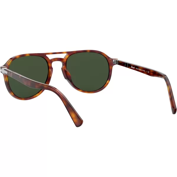 Persol PO3235S Aviator SunglassesRed HavanaGreen